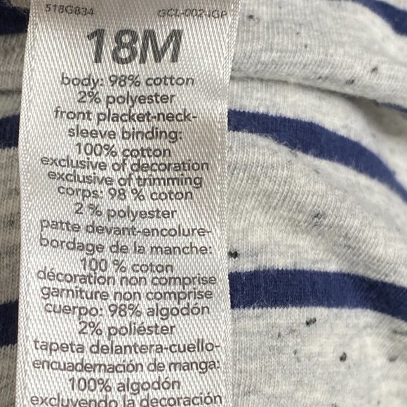 Carter's ❤️ Just one You Kid Button Front Romper Size 18M (PRE-LOVED) - Picture 6 of 6